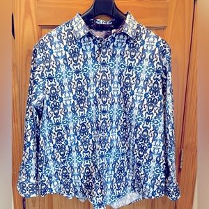 Robert Graham Blue Dragon Button Down Shirt